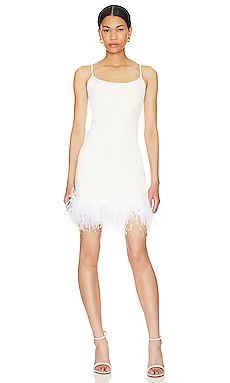 Faux Leather Spaghetti A-line Dress with Feathers
                    
                    Comman... | Revolve Clothing (Global)