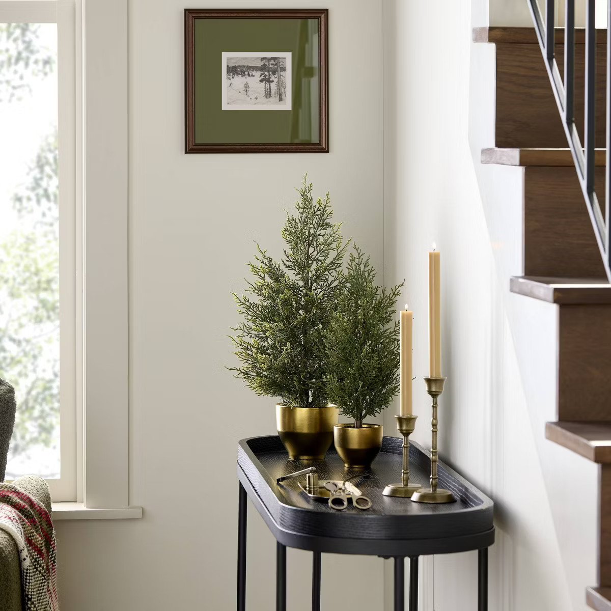 Faux Cypress Tree in Brass Pot - Hearth & Hand™ with Magnolia | Target