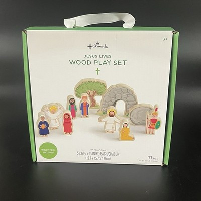 NEW Hallmark Jesus lives wooden playset | eBay US
