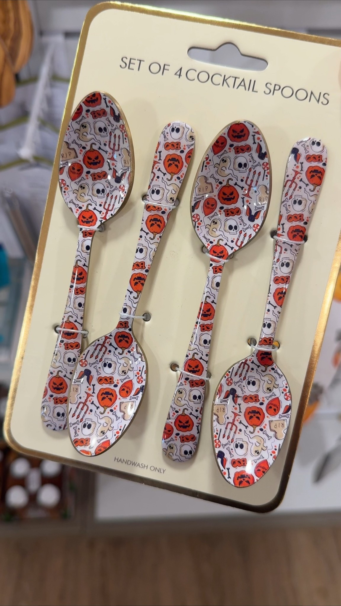 How adorable are these Halloween spoons?! 🎃💀 Perfect for stirring your fall coffee or styling a spooky tablescape.

#LTKHome