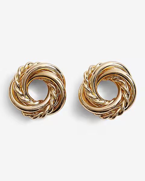 Twisted Knot Stud Earrings | Express
