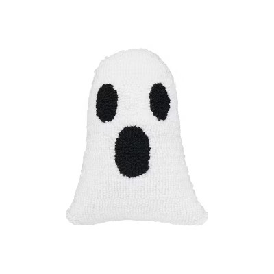 C&F Home 10" x 8" Ghost Shaped Halloween Hooked Throw Pillow | Target