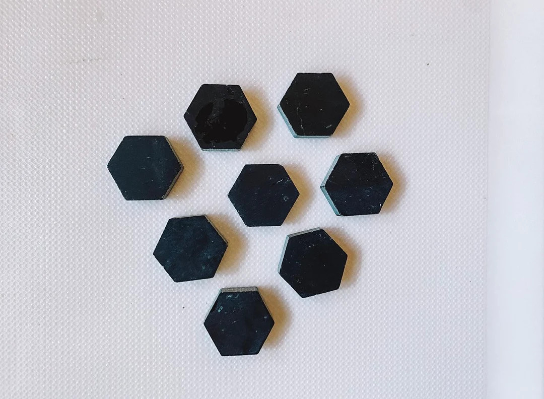 Black Hexagon Magnets Refrigerator Magnets Office Magnets Dorm Room Magnets - Etsy | Etsy (US)