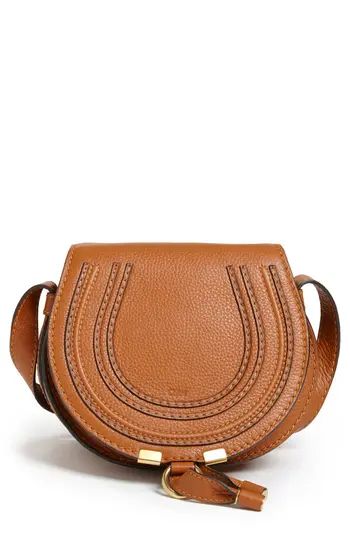 Chloe 'Mini Marcie' Leather Crossbody Bag - Beige | Nordstrom