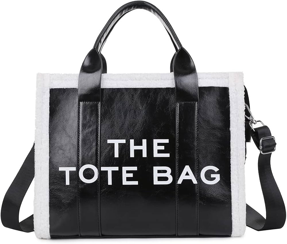 Women's Canvas Tote Bags Casual Canvas Crossbody Bag With Zipper Double Shoulder Straps Canvas Sh... | Amazon (UK)