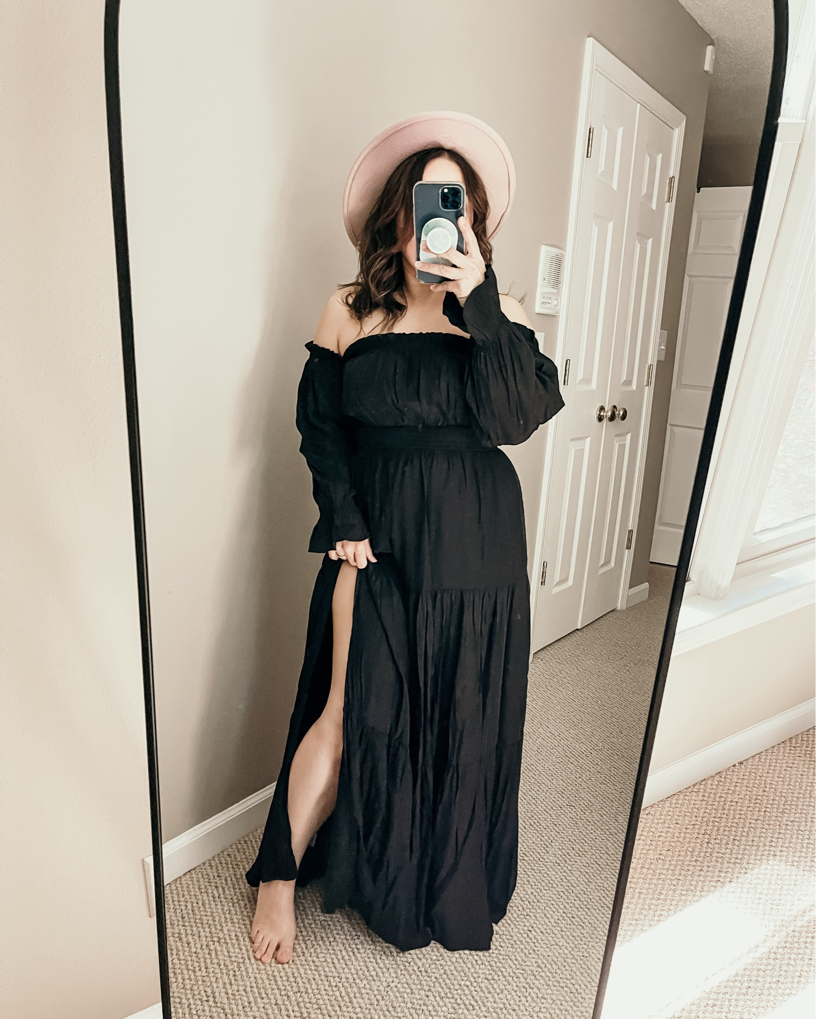 And did I mention it has a slit! I posted this one before but wanted to include a few more looks and details about it. I’m 5’0 so the length is great on me for a photoshoot, and this is a size small. 

#LTKSaleAlert #LTKFamily #LTKFindsUnder100