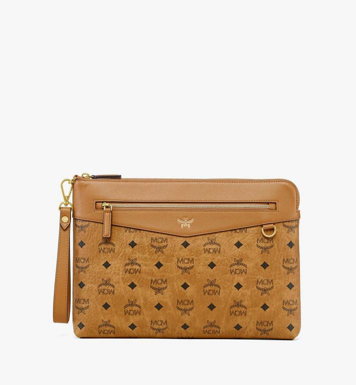 Diamond Wristlet Pouch in Visetos | MCM (US)