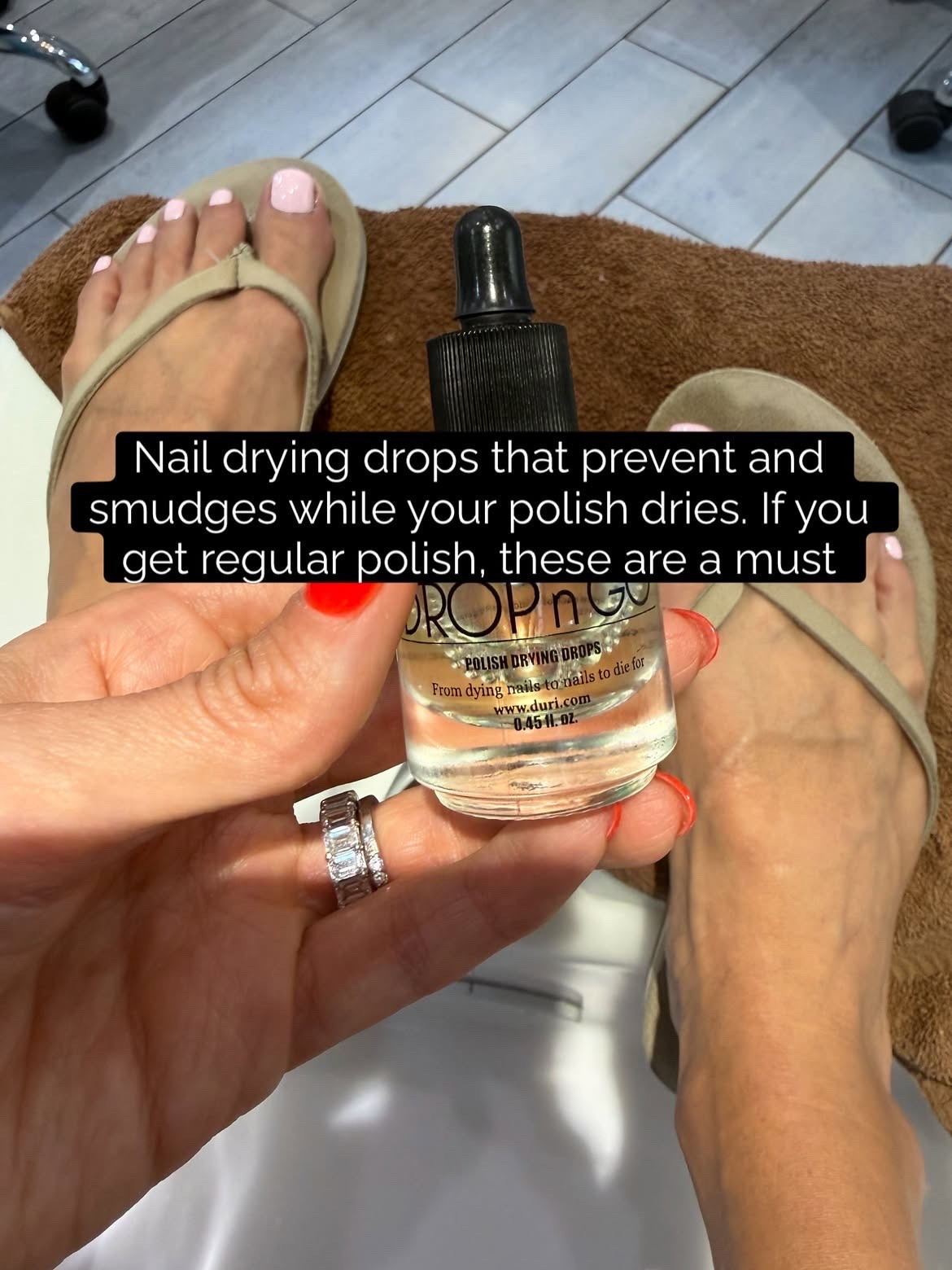 Nail drying drops that work instantly! I will never get a pedicure without these

#LTKBeauty