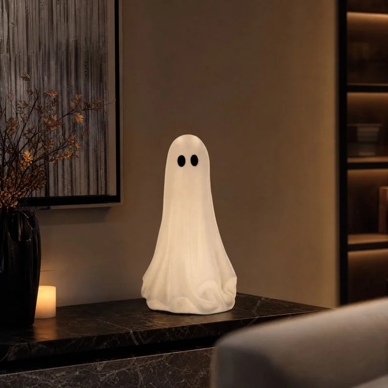 Halloween Large Ghost Decoration, 20 inch, White | Walmart (US)