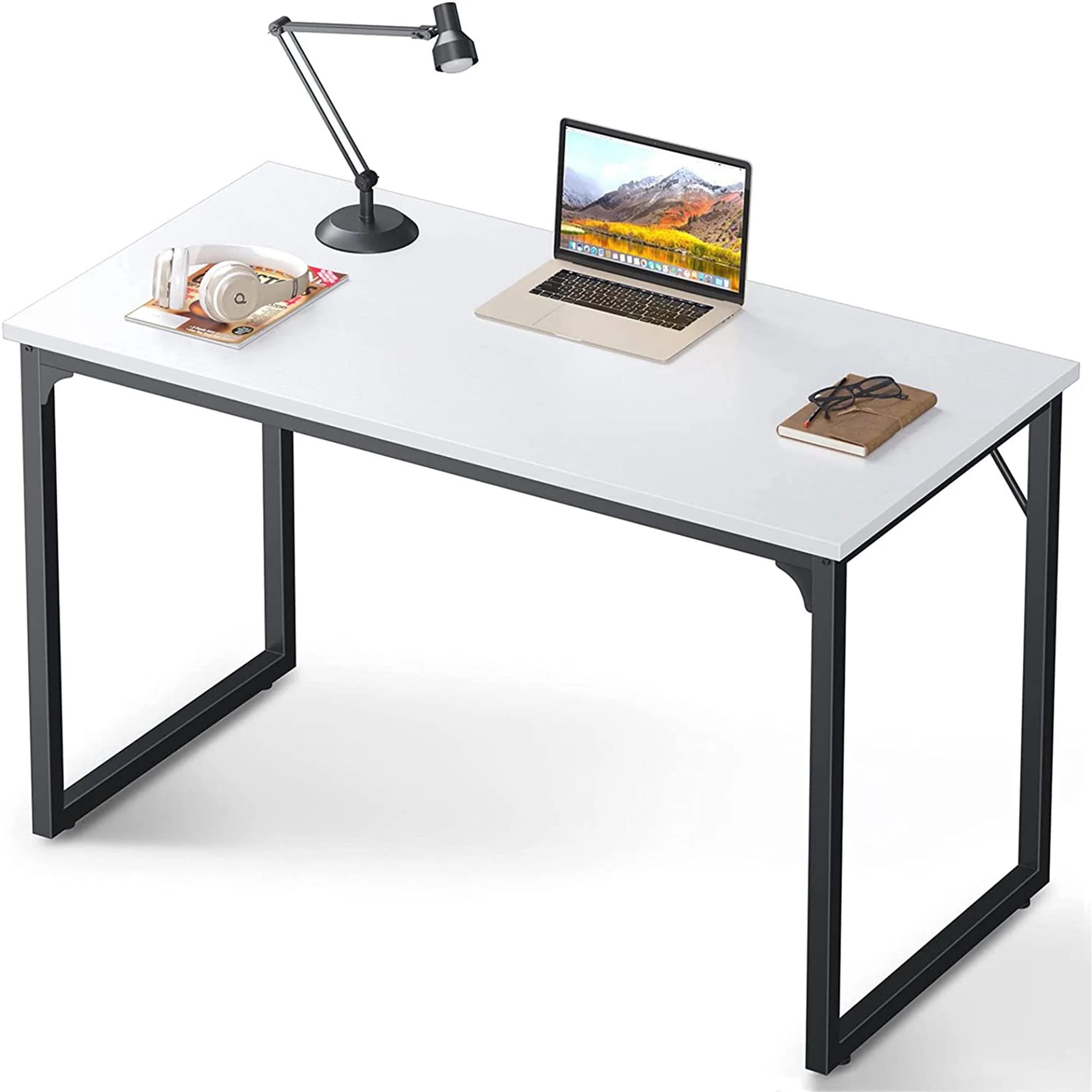 Coleshome Computer Desk 47", Modern Simple Style Desk for Home Office, Sturdy Writing Desk, Pure ... | Walmart (US)