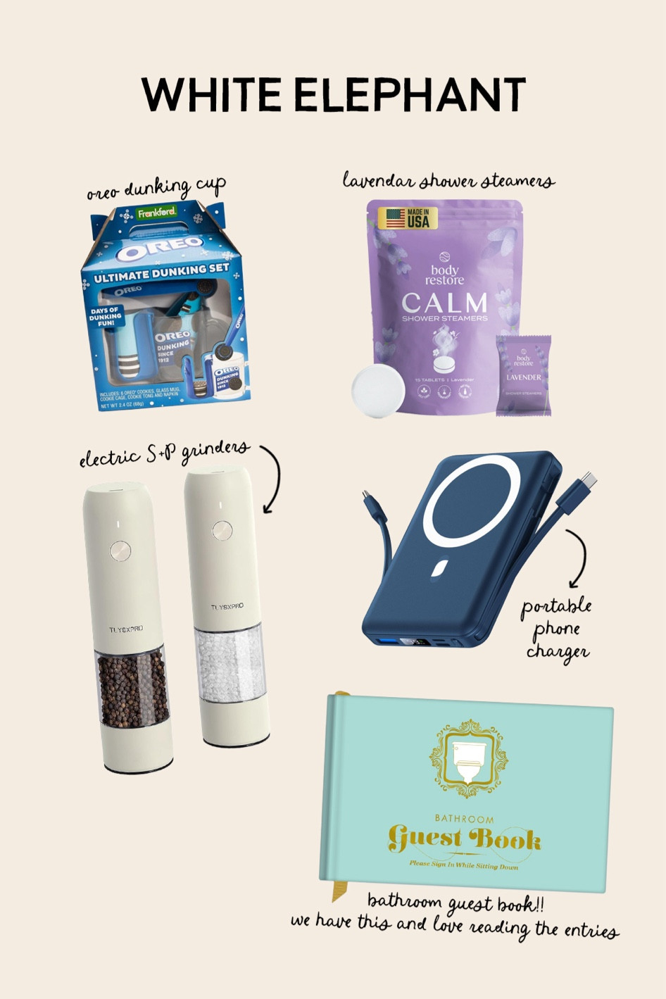 white elephant gift ideas 🎁 