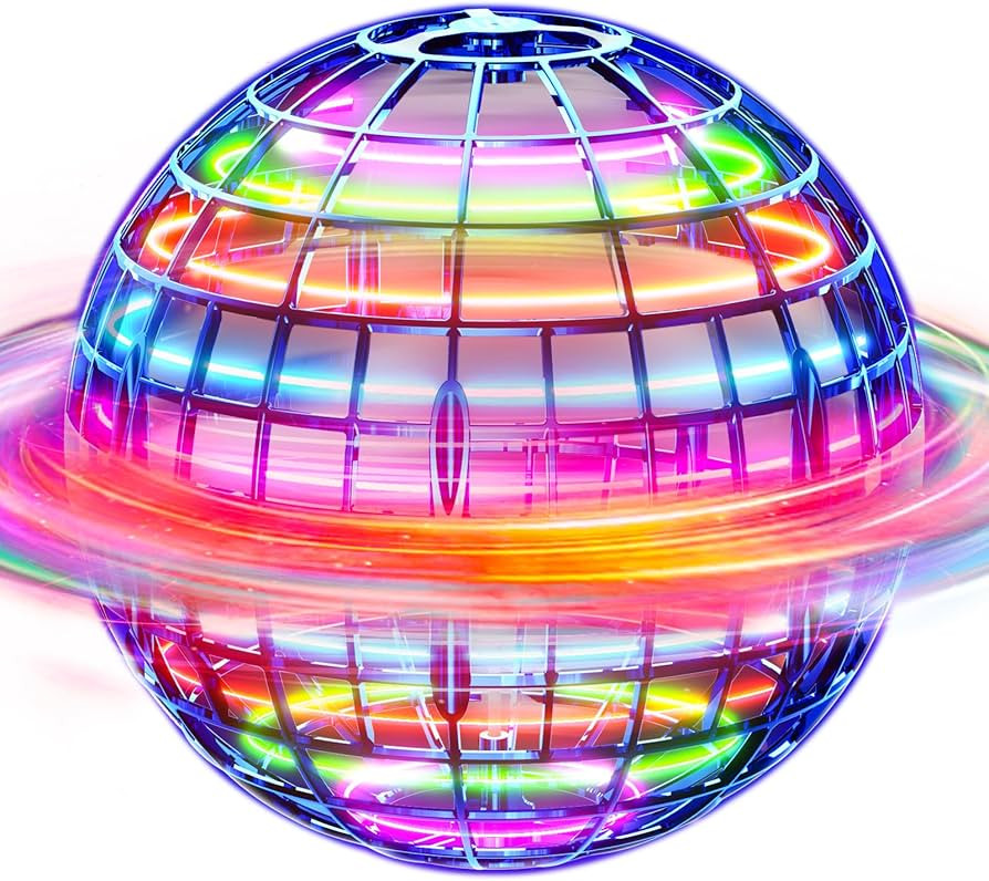 Ivtivfu Flying Orb Ball (Blue, 2026 Upgraded) with Dazzling Lights, Magic Hover Spinner, Cool Boo... | Amazon (US)