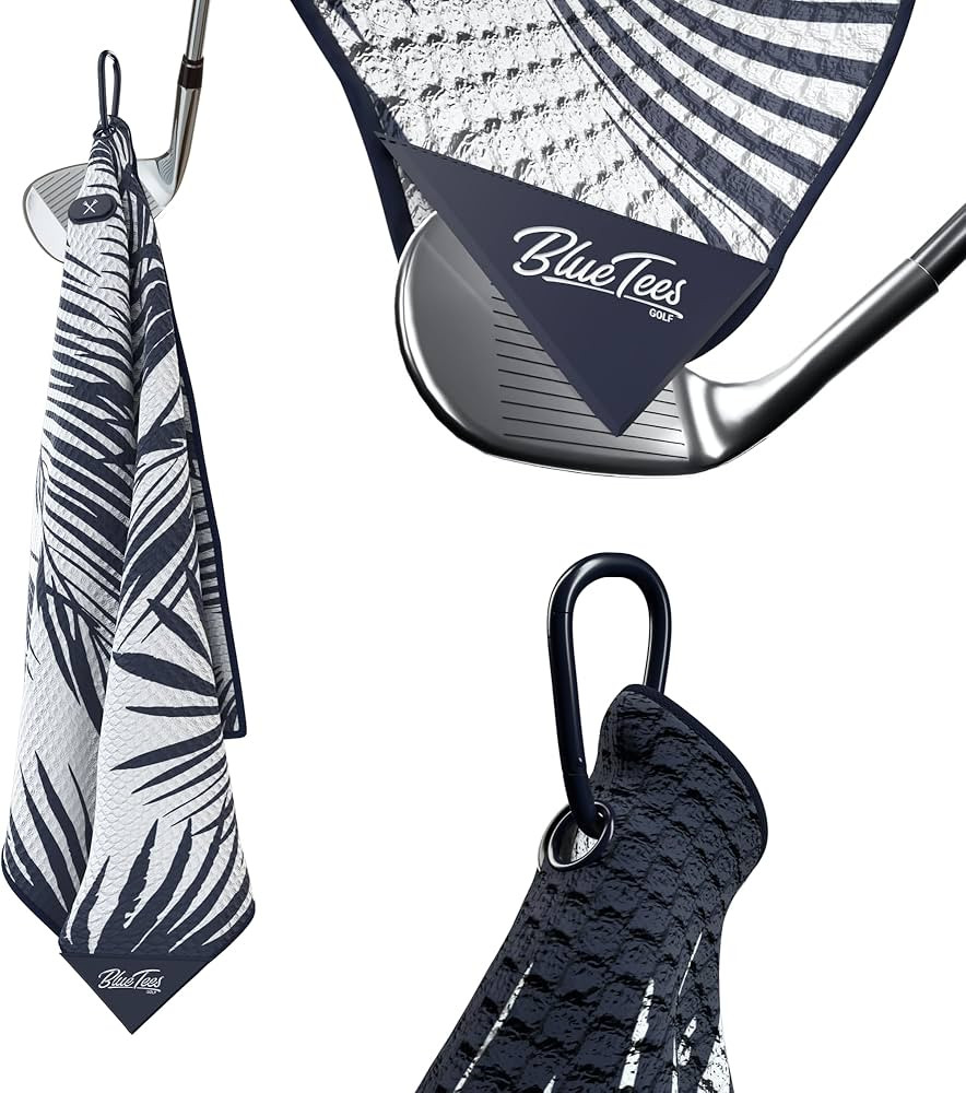 Blue Tees Golf Premium Magnetic Towel - Super Strong Magnet - Microfiber Waffle Design - Silicone... | Amazon (US)
