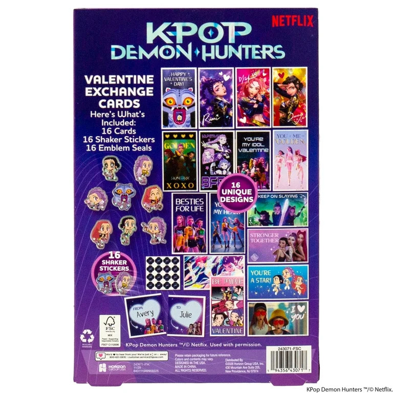 Netflix KPop Demon Hunters™ Valentine's Exchange Cards Set - 16 Card Pack (Walmart Exclusive) | Walmart (US)