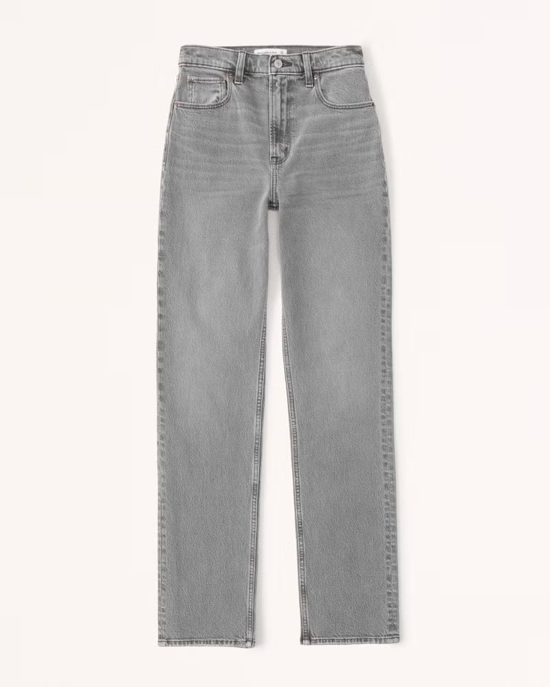 Women's Ultra High Rise 90s Straight Jean | Women's | Abercrombie.com | Abercrombie & Fitch (US)