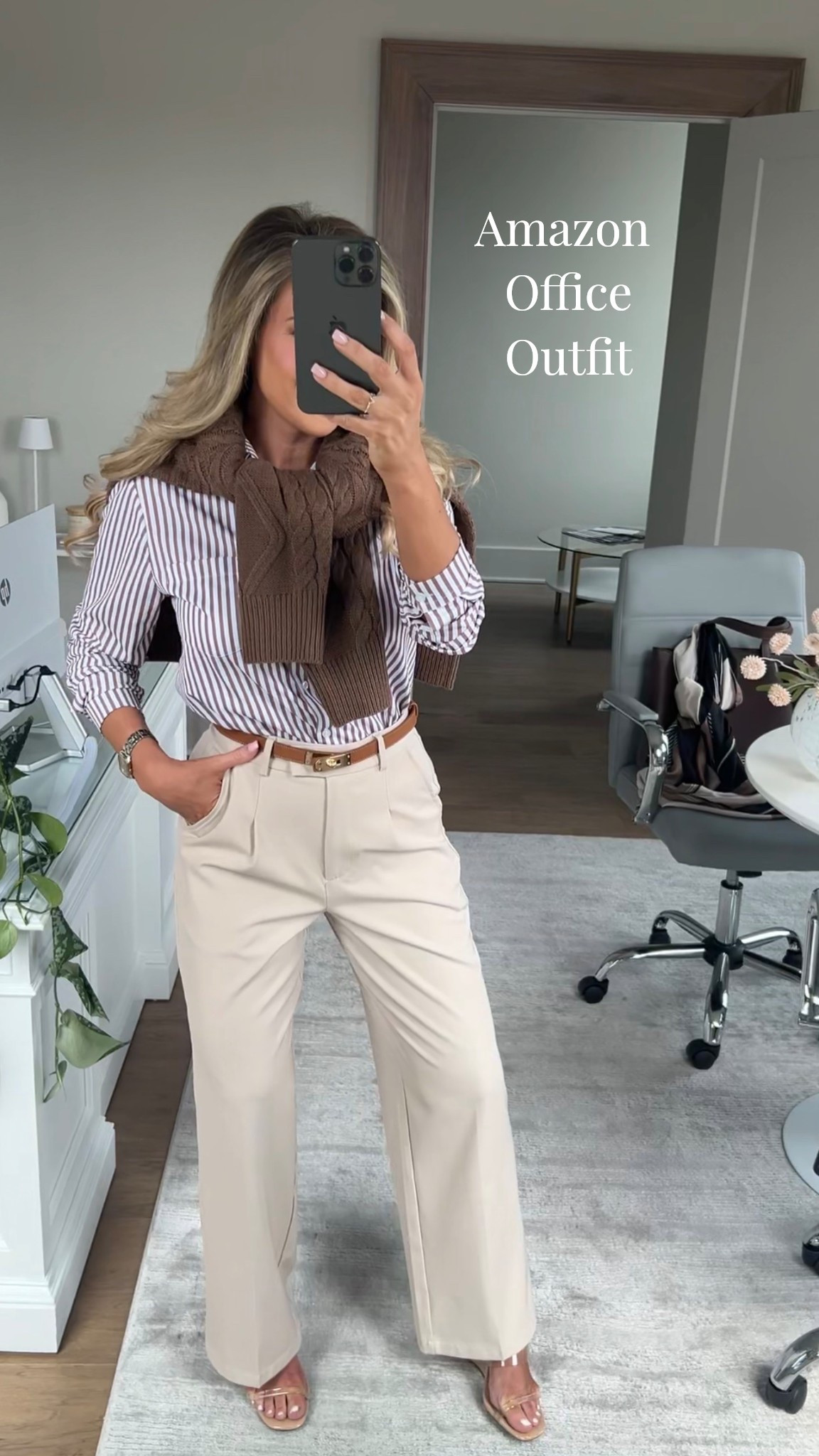 Spring business casual outfit all from Amazon!! Love this look because it’s sooo easy to throw on! 

Wearing XS in pants. 

Wide leg pants, work pants, business casual outfits, spring office outfits, workwear 

#LTKWorkwear