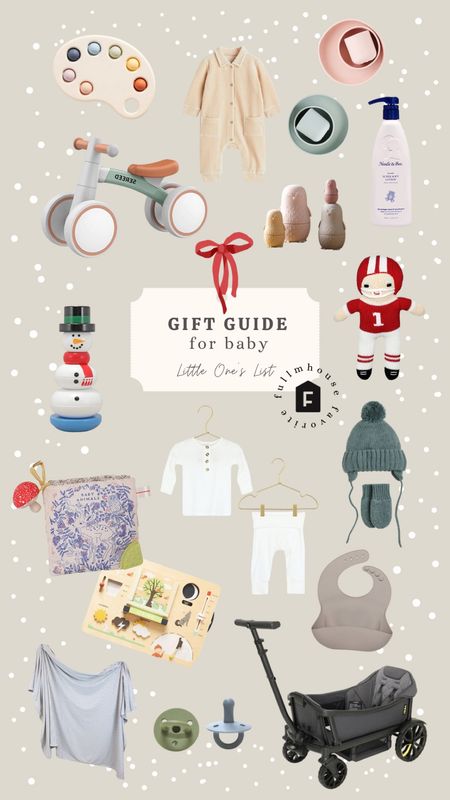 Gift Guide for Baby
For more details about this gift guide check out the blog at fullmhouse.com!
