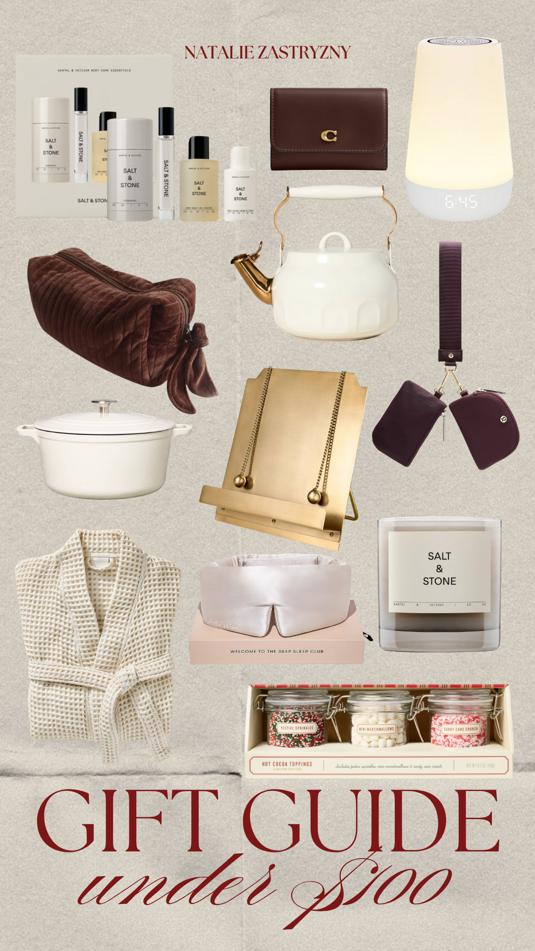 Holiday Gift Guide under $100 for hostess gifts, friends, and family. Cute kitchen finds, beauty gift sets, and home essentials. 

 

#LTKGiftGuide #LTKHoliday #LTKFindsUnder100