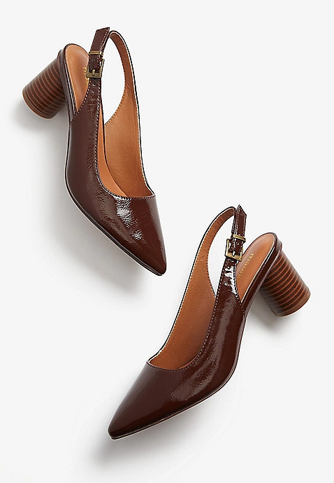 Tiana Slingback Cylinder Block Heel | Maurices