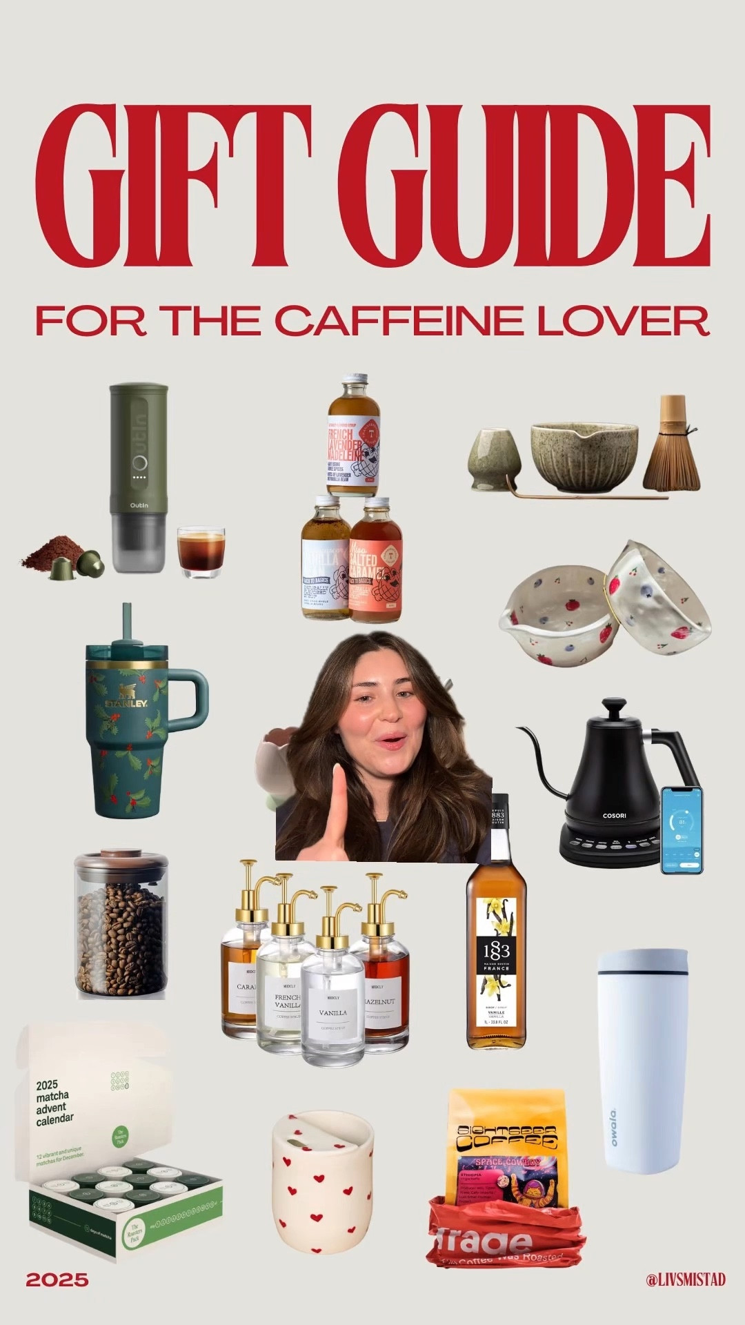 Calling all the matcha and coffee snobs! Sharing my curated gift guide for the caffeine lovers 🍵☕️

Gift guide, holiday gift guide, Christmas gift guide, gifts for coffee lovers, gifts for matcha lovers, matcha kit, at home matcha set, coffee bean canister, airtight coffee bean container, portable espresso machine, to go espresso machine, coffee subscription service, matcha subscription service, transcendence coffee syrup, best coffee syrup, 1883 coffee syrup, matcha bowl, electric kettle, to go cup, to go coffee cup, owala, modern coffee cup

#LTKCyberWeek #LTKHoliday #LTKGiftGuide

#LTKHome #LTKfoodie