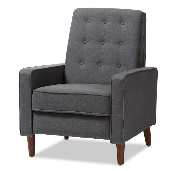 Mathias Mid - Century Modern Fabric Upholstered Lounge Chair - Baxton Studio | Target