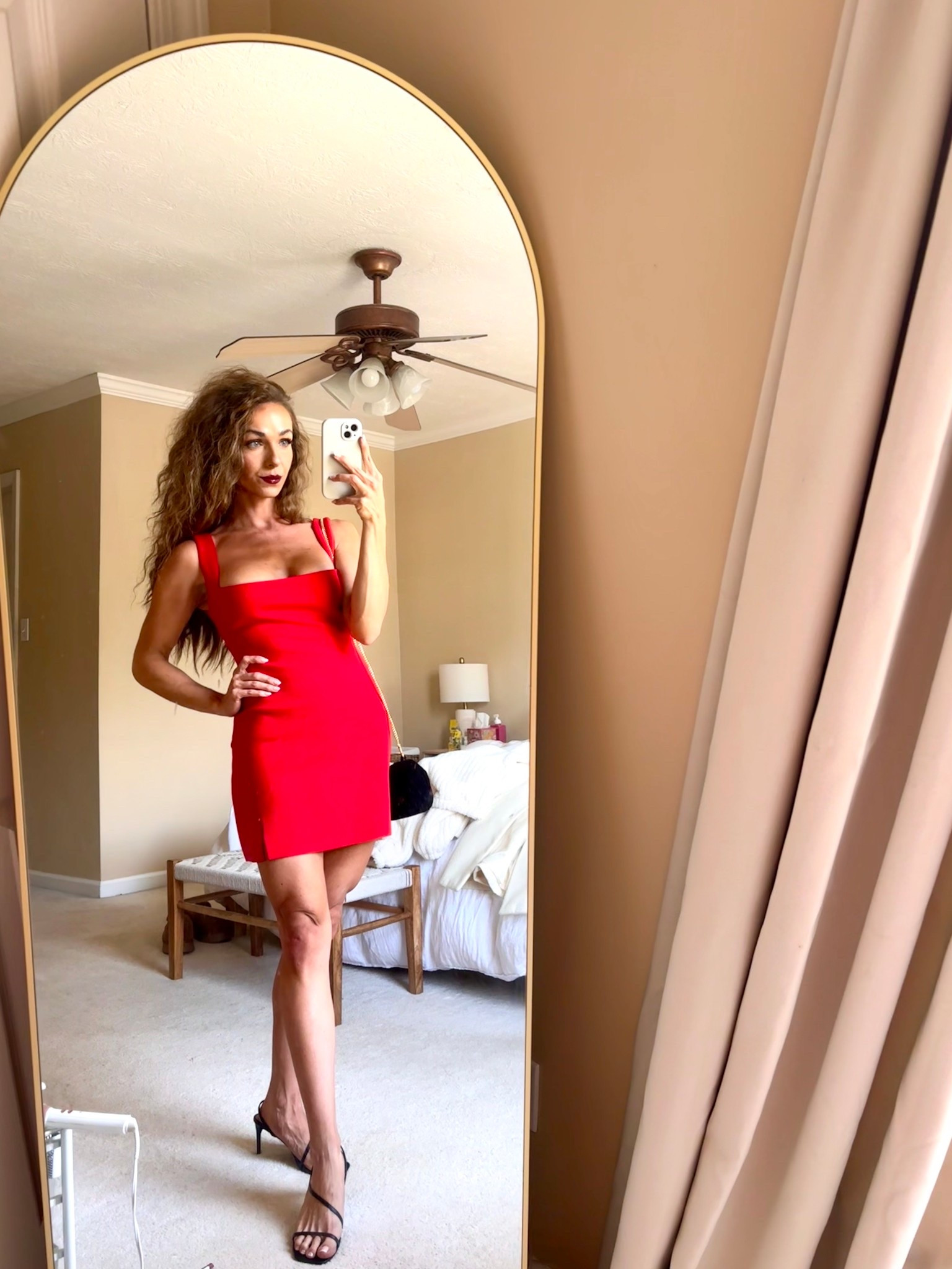 Red mini dress on sale! Perfect for cocktails or girls night! Wearing size 4! 💃 

#LTKootd #LTKBeauty #LTKgrwm