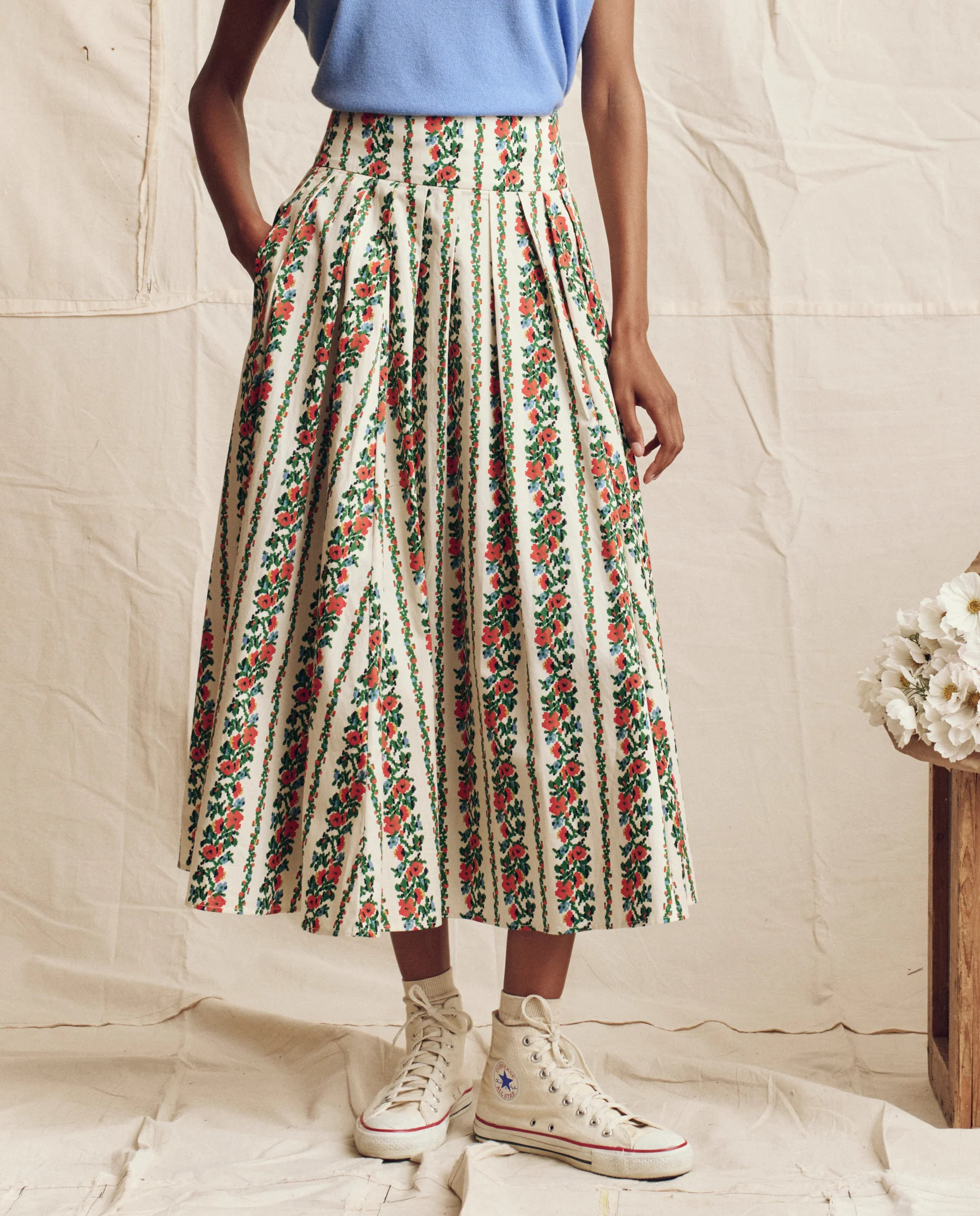 The Regency Skirt. -- Tapestry Floral | THE GREAT.