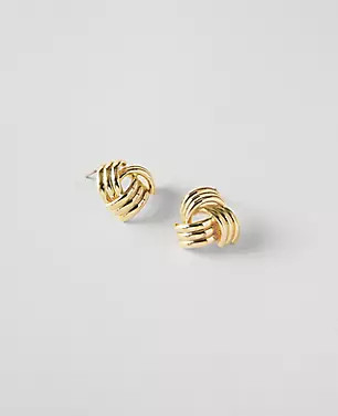 Twist Circle Mini Stud Earrings | Ann Taylor (US)