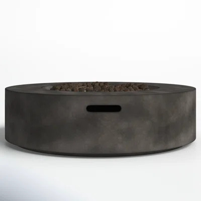 Rashid 12" H Fiber Reinforced Concrete Outdoor Fire Pit Table | Wayfair North America