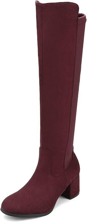 DREAM PAIRS Women's Knee High Stretchy Fashion Boots | Amazon (US)