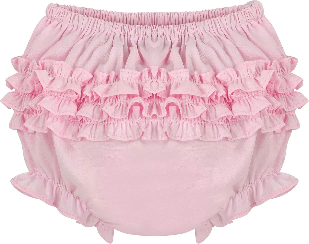 Baby Ruffle Panty Diaper Covers For Girls - Classic Baby Bloomers for Baby Girls - Diaper Cover W... | Amazon (US)
