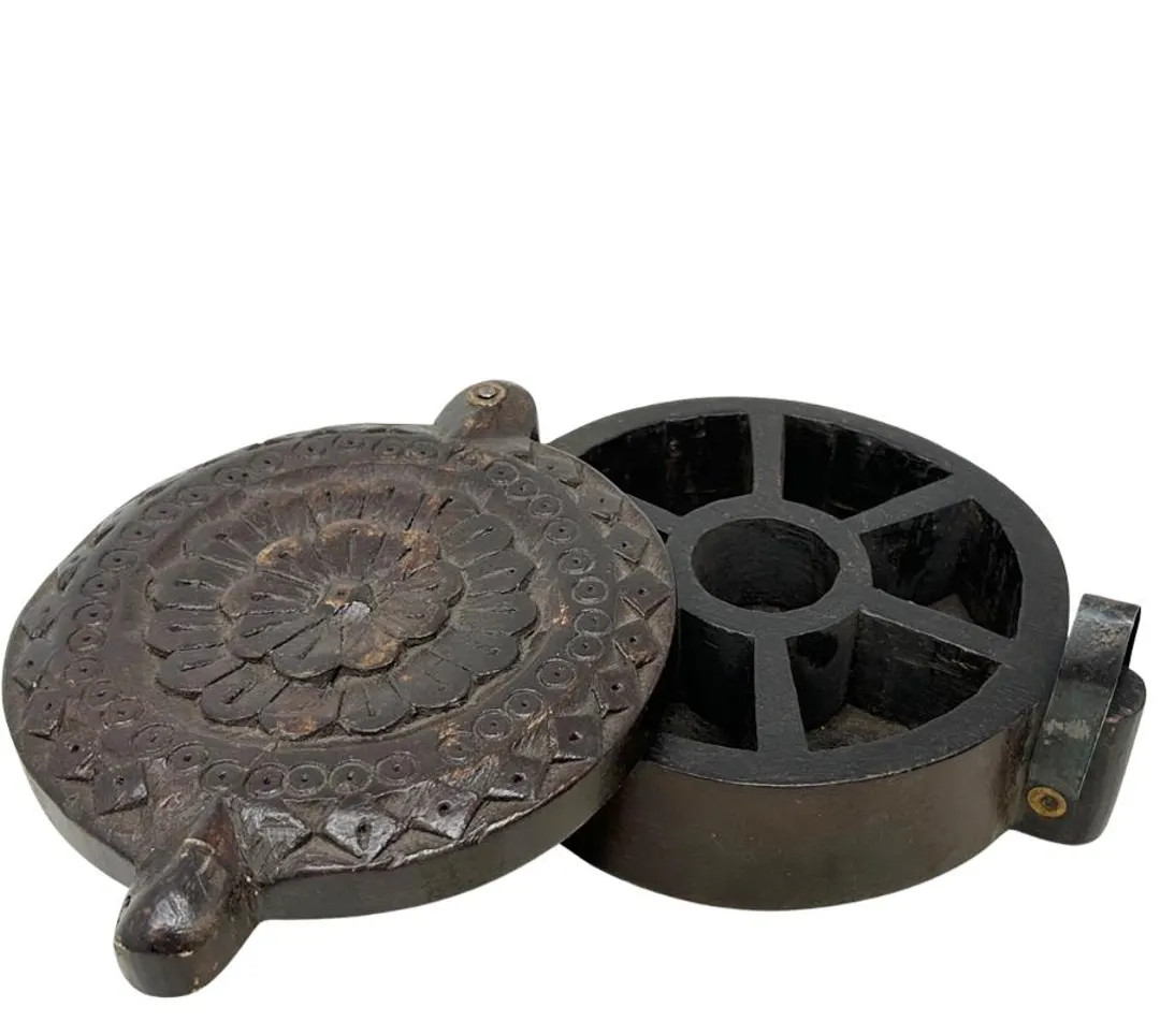 Vintage Carved Wooden Spice Box | Etsy (US)