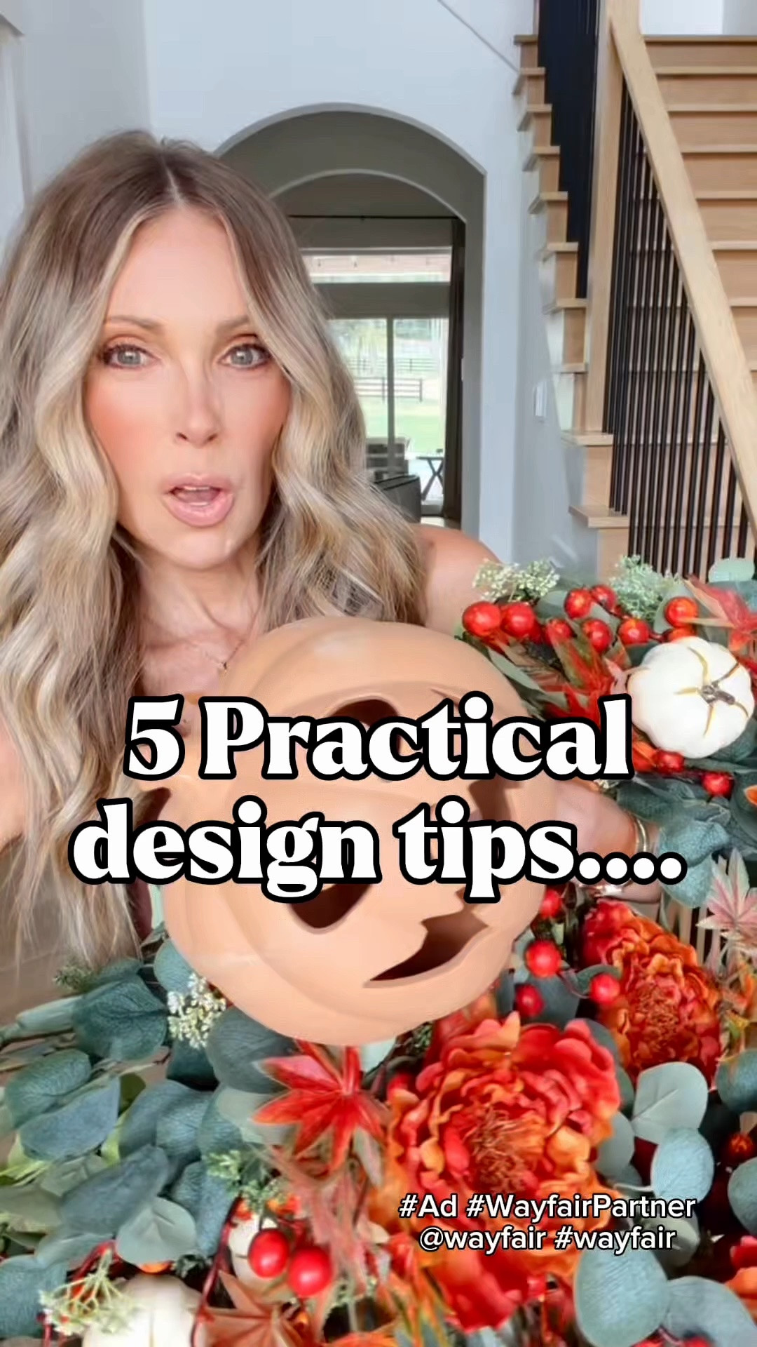 #Ad WAYFAIR FALL HAUL! 🍂🎃 Five easy design tips for a fuller, more finished fall porch:
1.Fluff and separate every wreath branch and floral.
2.Use terracotta pumpkins—they work with everything!
3.Say yes to layering fall rugs.
4.Invest in classic planters that carry you through every season.
5.Flank your doorway with light-up ghosts for a playful Halloween glow! 👻
#ad @wayfair #wayfairpartner #wayfair @shop.ltk #liketkit
