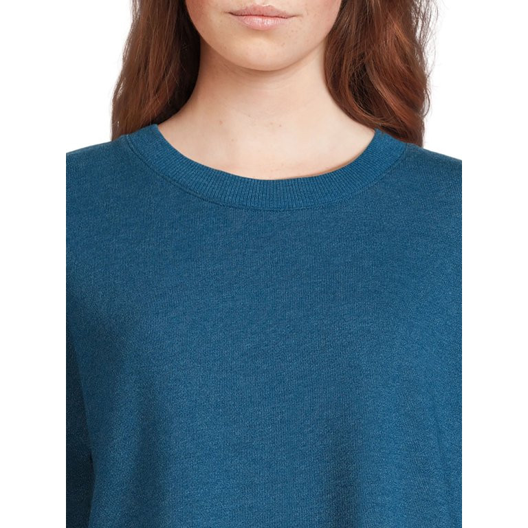 Time and Tru Women's High Low Pullover Sweatshirt, Sizes S-3XL | Walmart (US)