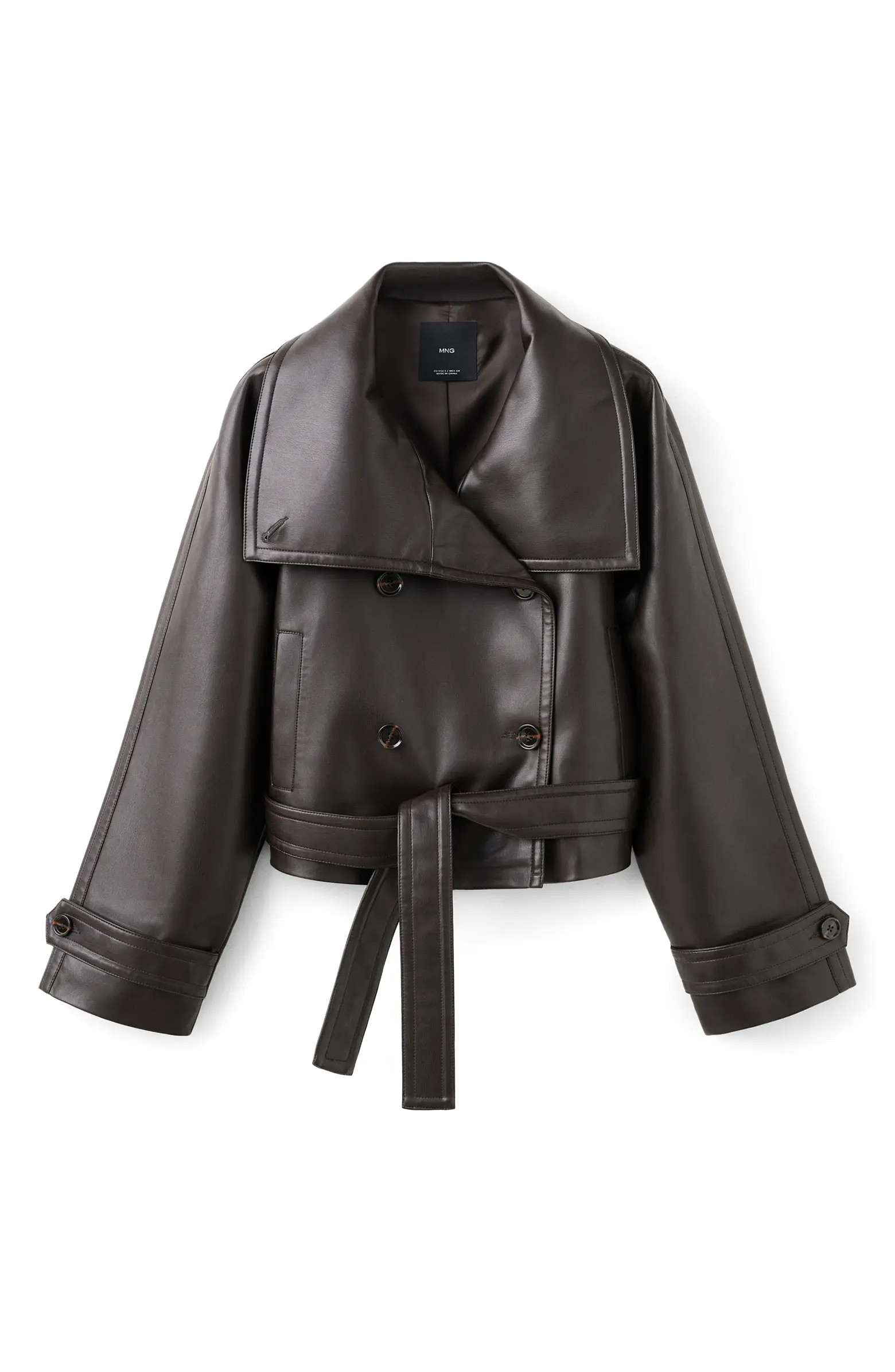 Faux Leather Maxi Jacket | Nordstrom