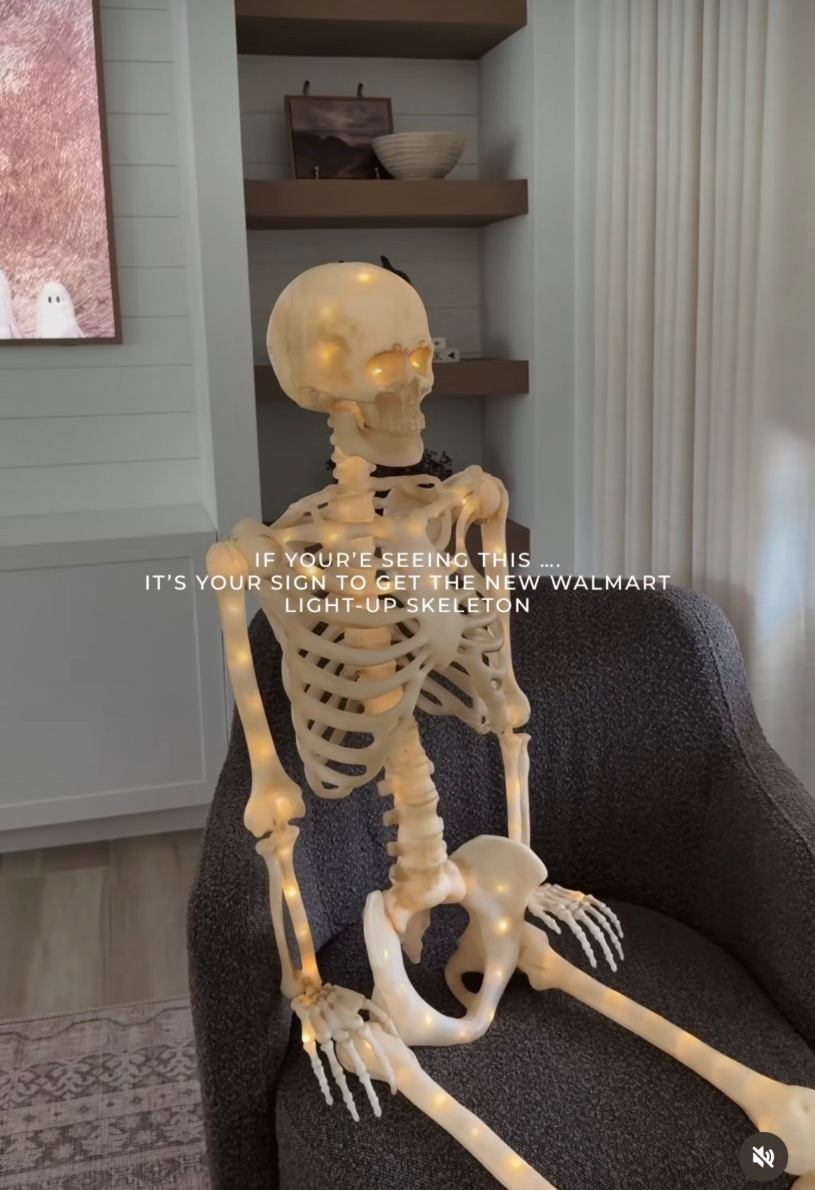 💀💀💀

Light up your lair with the bone-chilling glow of the Way To Celebrate Halloween Hanging LED Poseable Skeleton Decoration. Standing five feet tall, this frightful figure brings eerie energy to your Halloween setup with internal LED lights that shine straight through its bony frame. Whether it's hanging from a tree, swaying in a doorway, or creeping in the corner of your haunted house, this glowing ghoul is sure to turn heads. Made from durable plastic and fully poseable, it's built to deliver scares season after season. A sturdy hanging loop makes setup simple, so you can place it wherever your spooky scene needs an extra dose of glowing dread. Add a little light to the darkness with the Way To Celebrate Halloween Hanging LED Poseable Skeleton Decoration.

#LTKSeasonal #LTKHome #LTKFindsUnder50