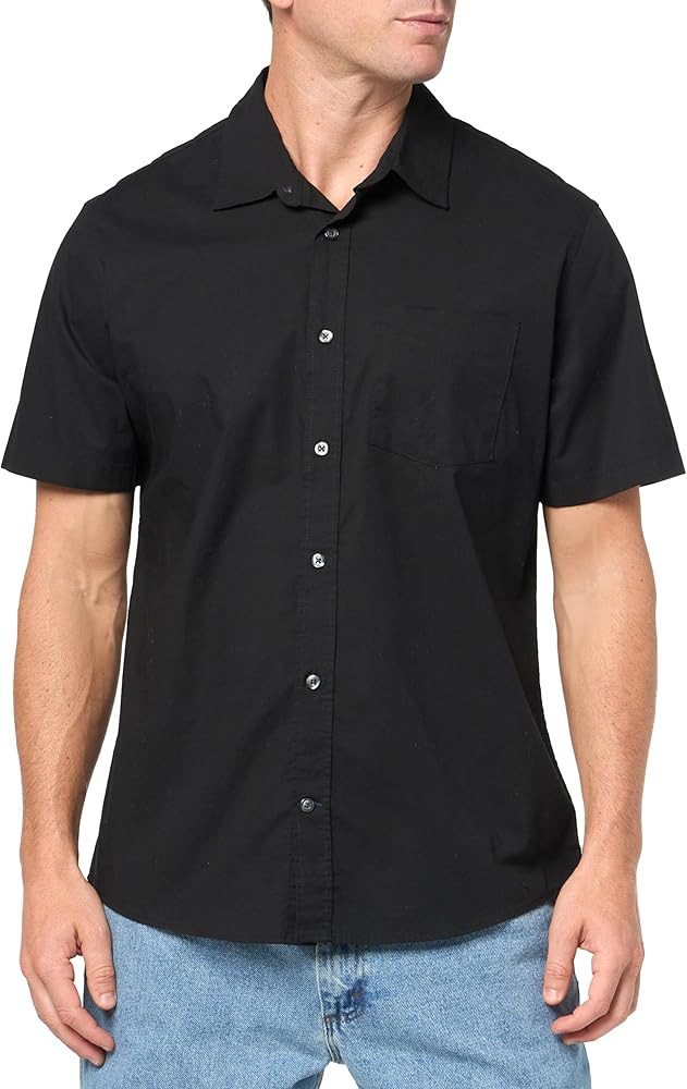 GAP Men's Stretch Poplin Shirt | Amazon (US)