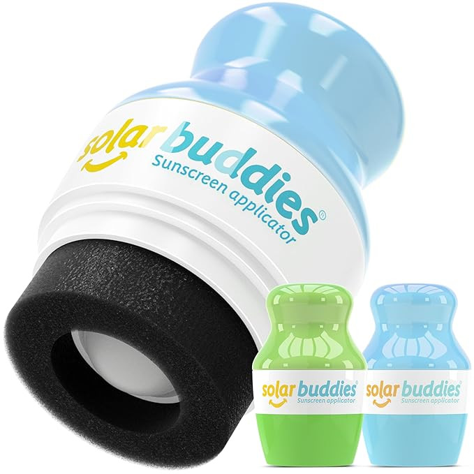 Solar Buddies Sunscreen Applicator - Full Green & Blue Duo- BPA-Free Refillable Roll on Sponge Su... | Amazon (US)