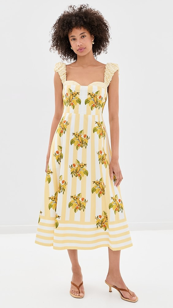Lemon Birds Multicolor Cropped Dress | Shopbop