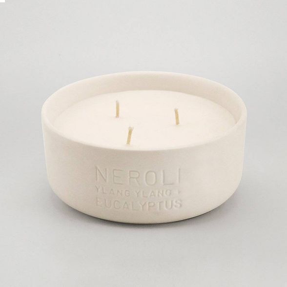 11oz Debossed Ceramic Jar 3-Wick Candle Neroli - Ylang Ylang & Eucalyptus - Project 62™ | Target