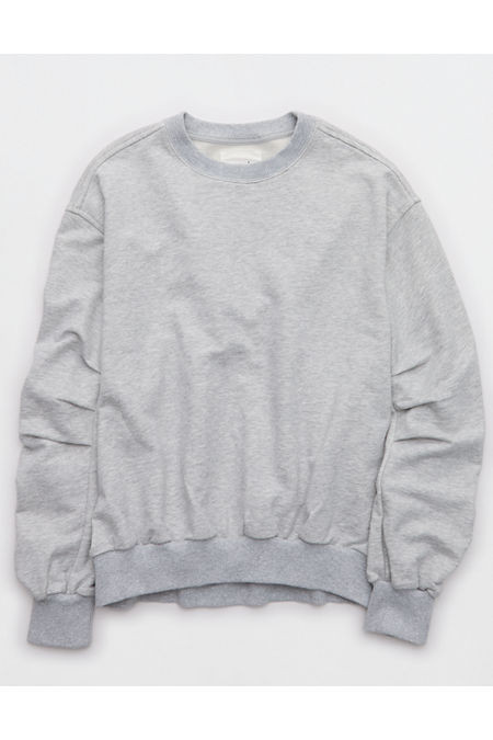 Aerie Jet Setter Crew Sweatshirt Women's Medium Heather Gray S | Aerie
