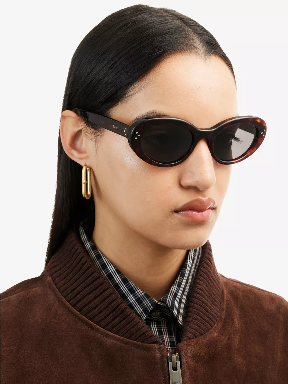 CELINE - CL000311 CL40193I cat-eye tortoiseshell acetate sunglasses | Selfridges.com | Selfridges