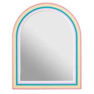 Medium Arched Wood Framed Rainbow Mirror (24 in. W x 30 in. H) | The Home Depot