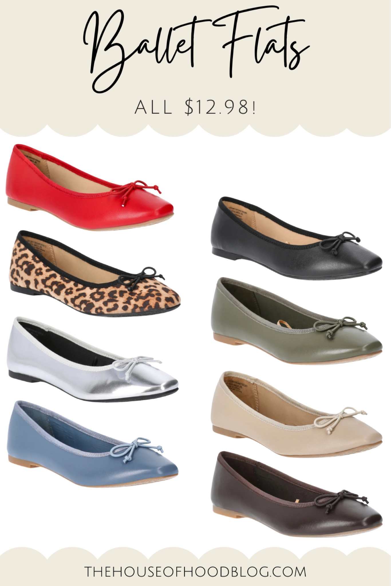 Adorable ballet flats for $12.98! 

#LTKSeasonal #LTKShoeCrush #LTKStyleTip
