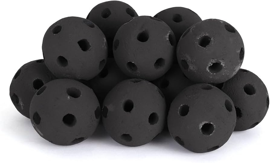Ceramic Fire Balls - Hollow 3" Lava Rock for Fire Pits - Propane & Gas Fire Pits and Fireplace - ... | Amazon (US)