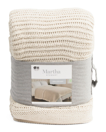 Chunky Knit Blanket, Polyester | TJ Maxx