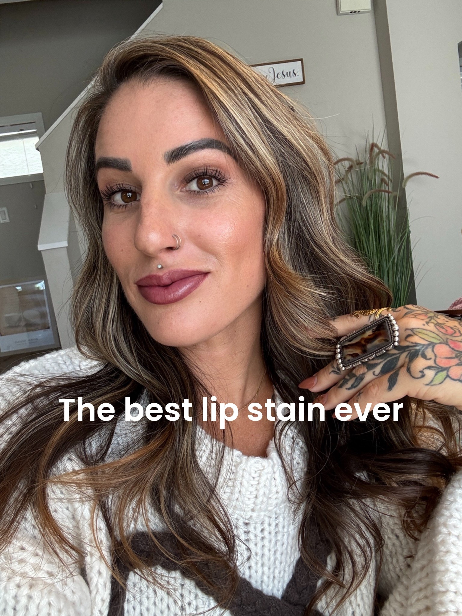 This is the best lip stain ever, and I’ve tried quite a few. It’s actually a lip oil , feels amazing on your lips, it’s not sticky and doesn’t dry them out, and this is the color after I’ve been drinking coffee and the “oil” has worn off. It’s a must-have. Wearing the color First Sari

#LipStain

#LTKgrwm #LTKBeauty #LTKStyleTip