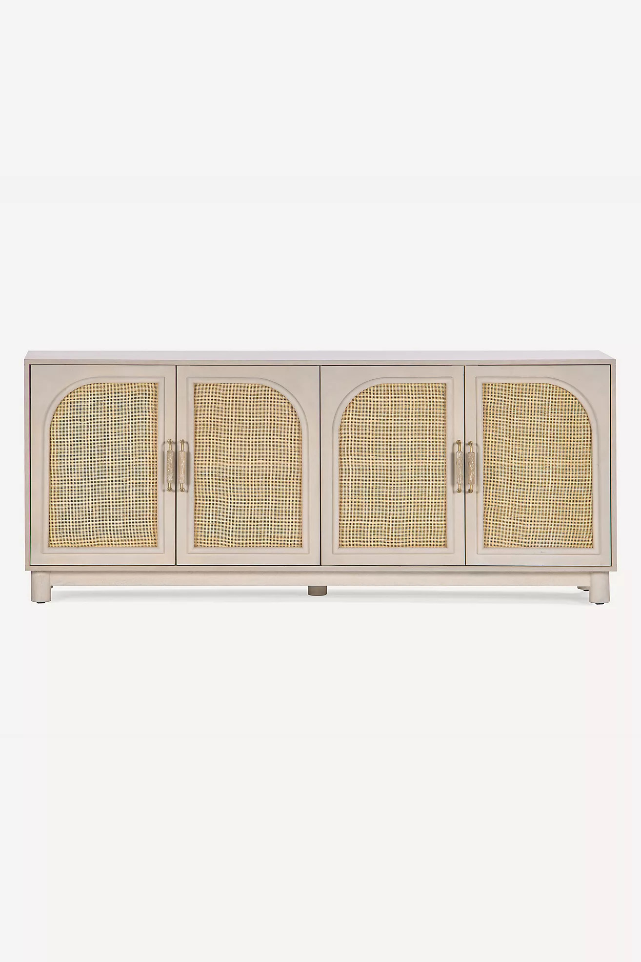 Grace 71" Oak Wood Cane Sideboard | Anthropologie (US)