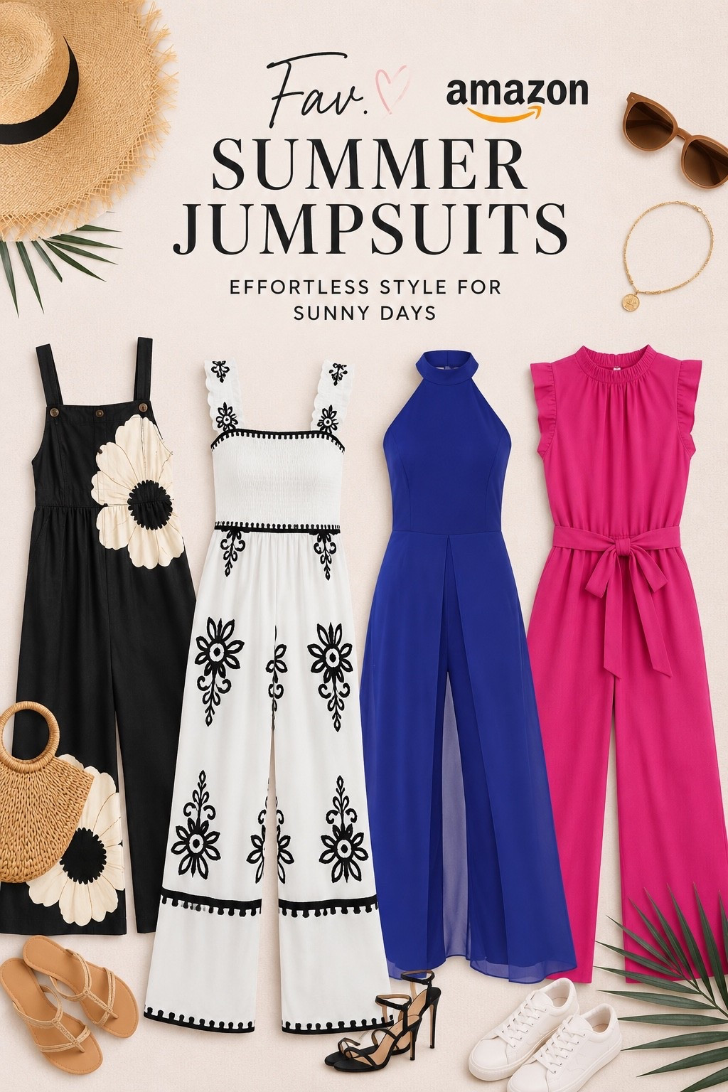 Summer style made easy ☀️✨
Sharing my Fav. Amazon jumpsuits that are perfect for vacations, brunch dates, errands, girls’ nights, and everything in between! From bold pinks to effortless black & white classics, these are comfy, flattering, and SO easy to style.

#LTKStyle #LTKFashion #LTKFinds

#LTKSeasonal #LTKTravel #LTKmomlife