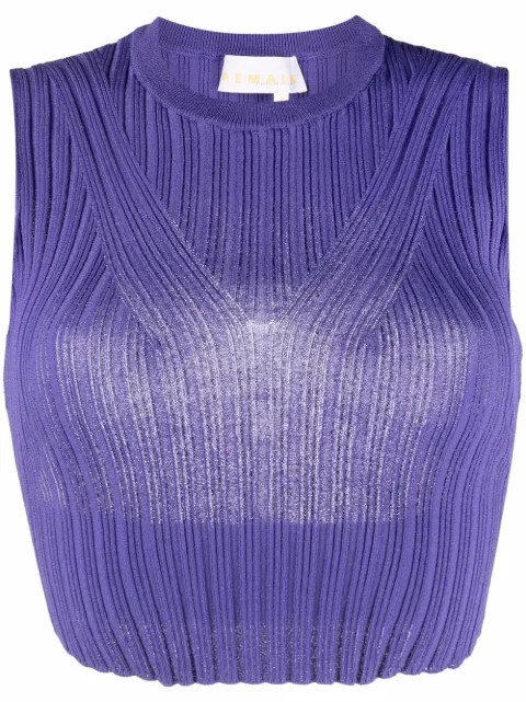 Bassy open-back knitted top | Farfetch (AU)